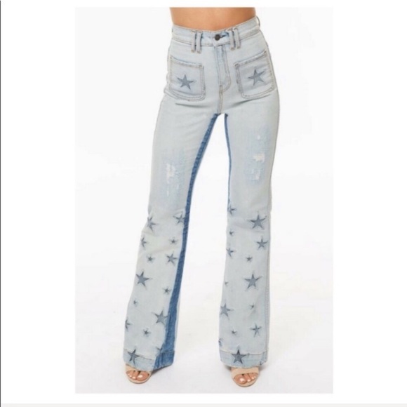 REVICE Denim - Revice Heaven flares with stars SZ 31